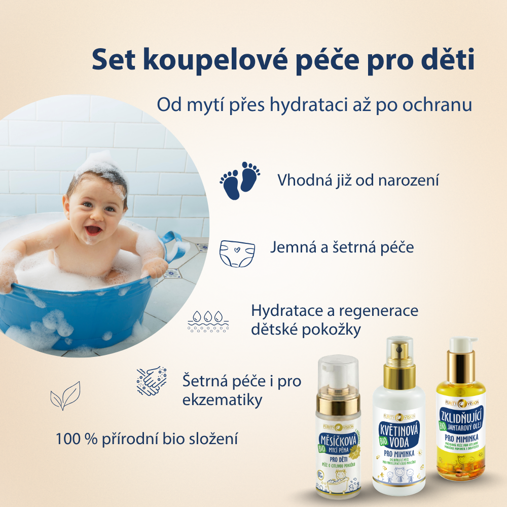 Coffret de soins pour le bain des enfants