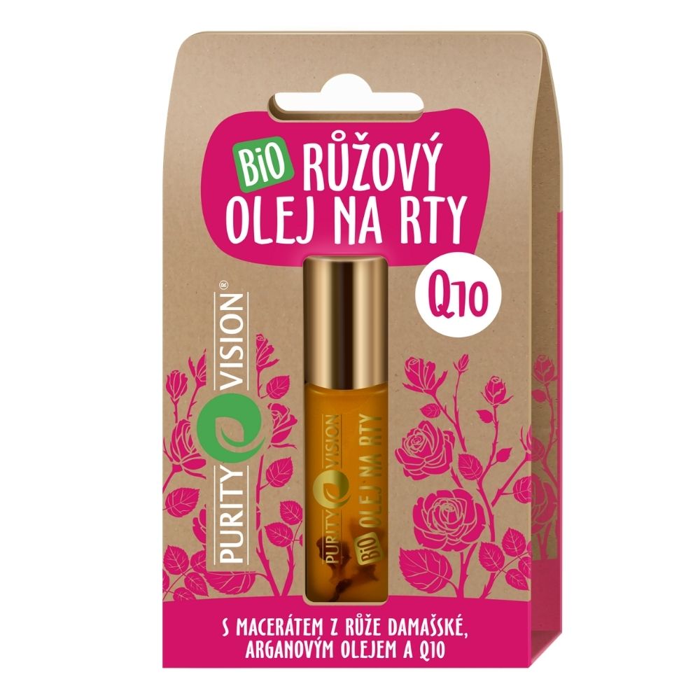 Huile à lèvres à la rose bio 10 ml