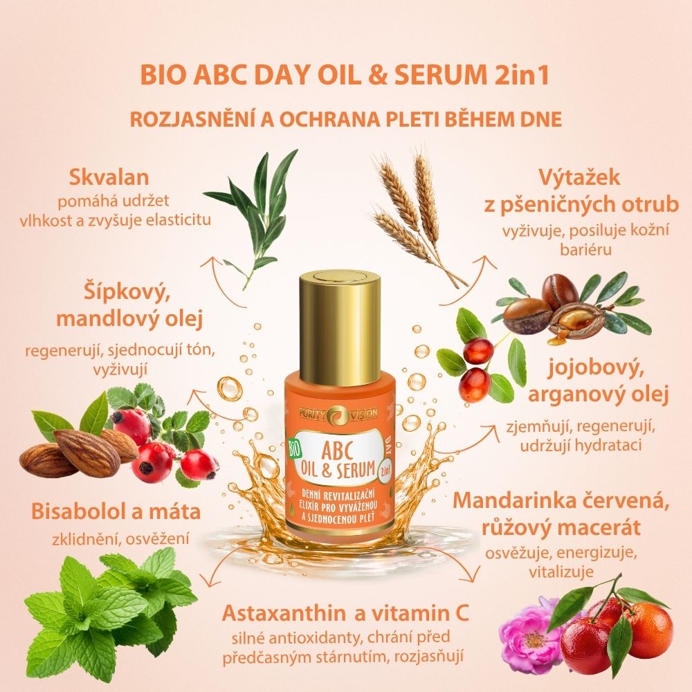 Huile & Sérum Bio ABC Jour 2en1 30 ml