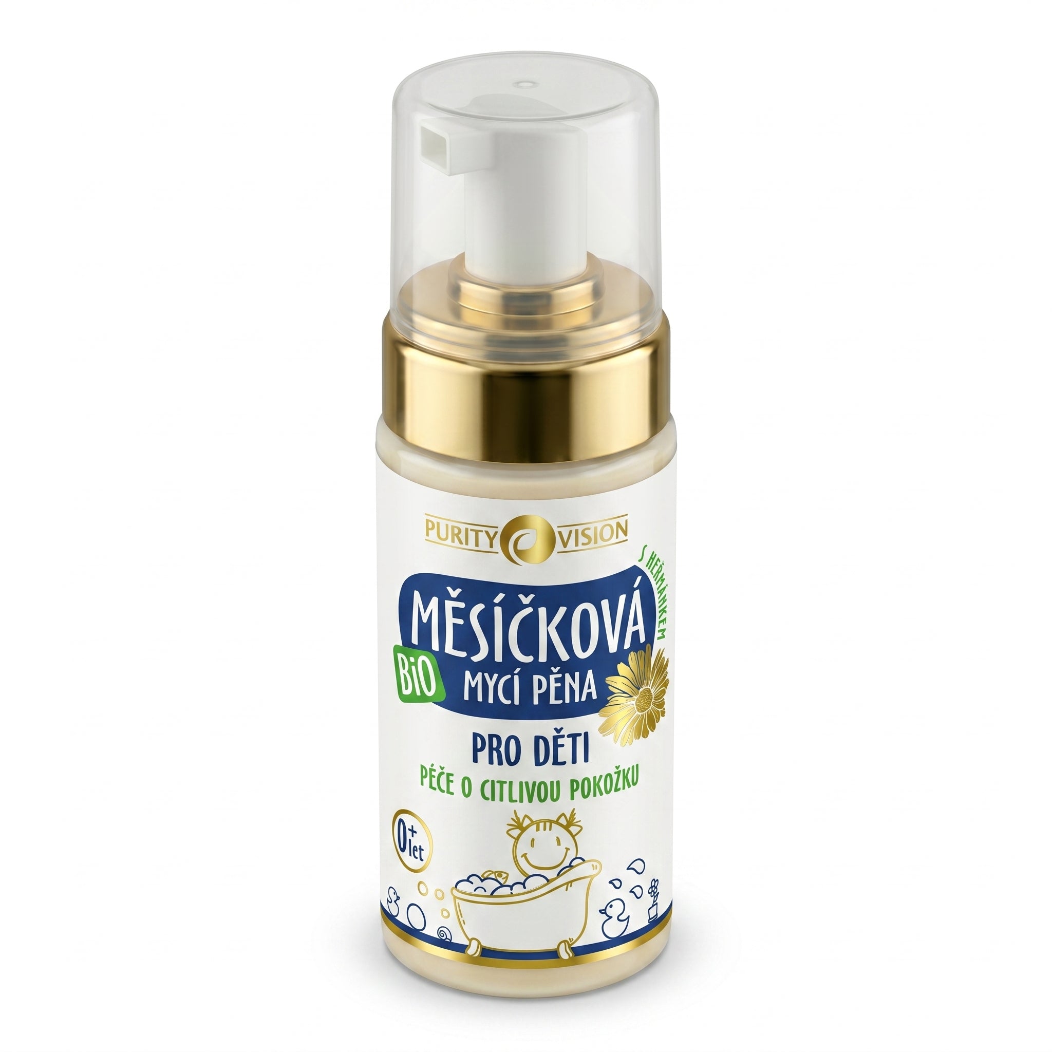 Mousse Nettoyante Bio au Calendula pour Enfants
