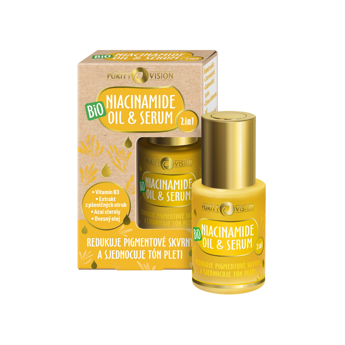 Huile & Sérum Bio Niacinamide 2 en 1 30 ml