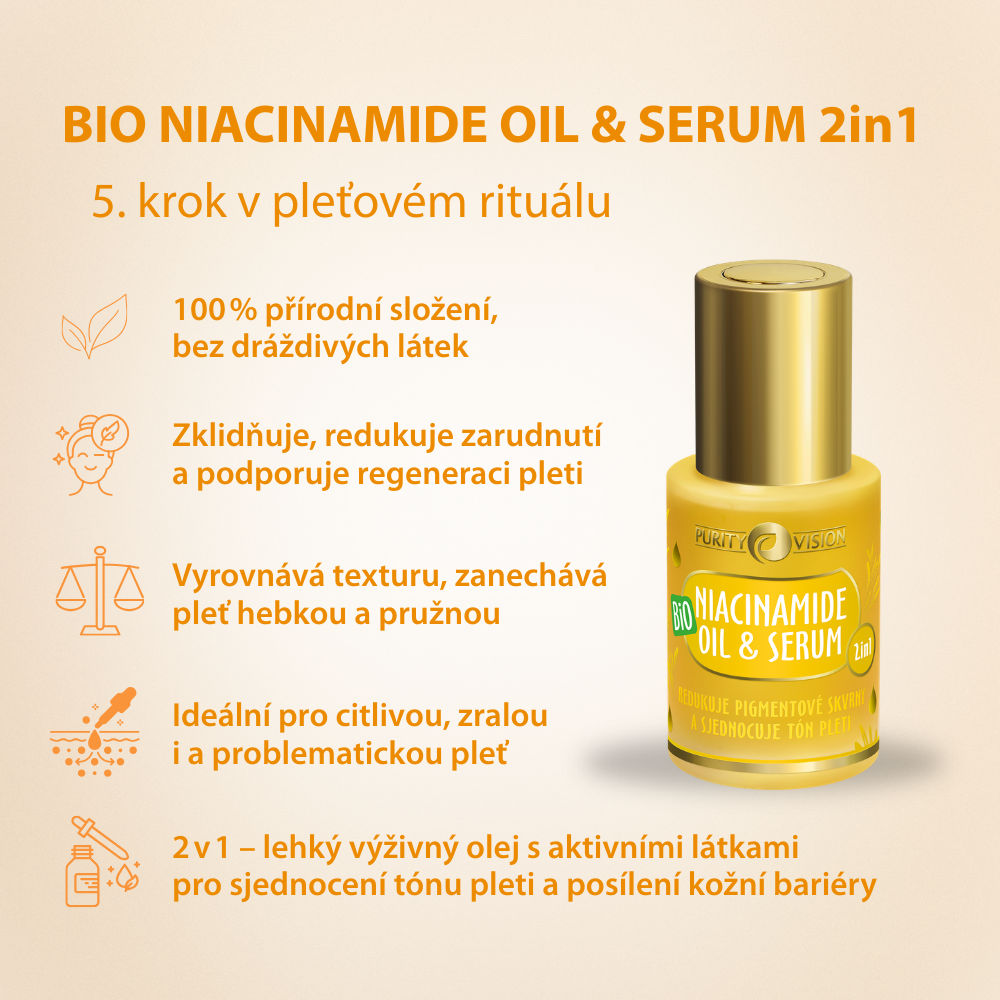 Huile & Sérum Bio Niacinamide 2 en 1 30 ml