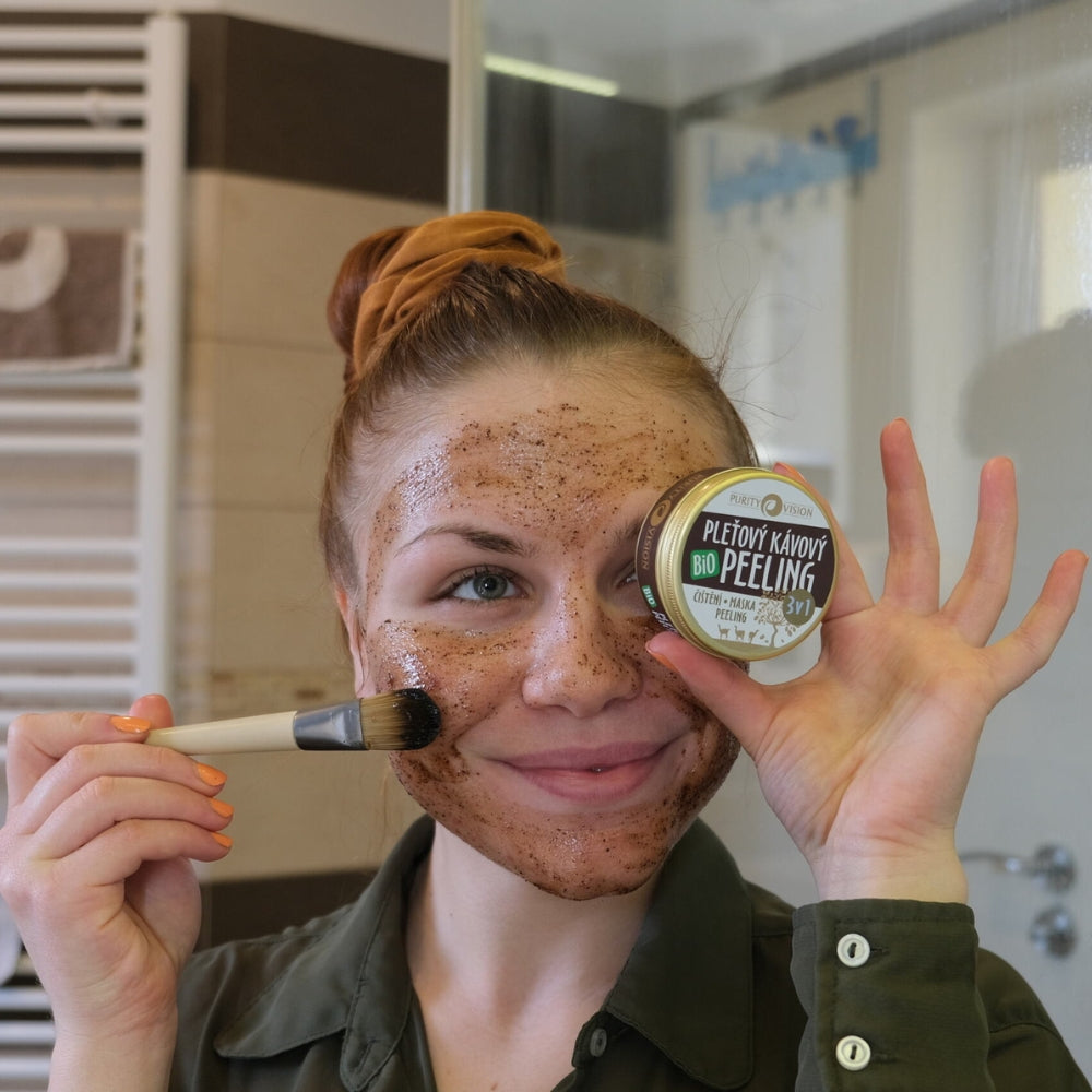 Masque gommage visage 3 en 1 bio au café 70 ml