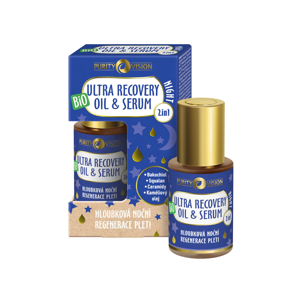Huile & Sérum Bio Ultra Recovery Nuit 2en1 30 ml