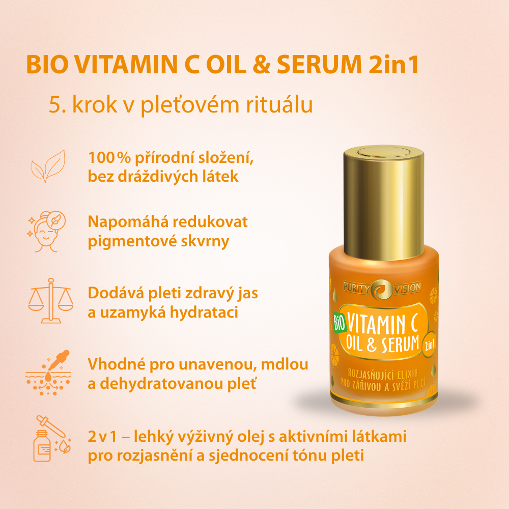 Huile & Sérum Bio Vitamine C 2 en 1 30 ml