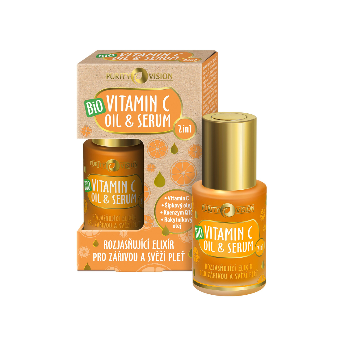 Huile & Sérum Bio Vitamine C 2 en 1 30 ml